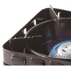 Double wind shield protects the flamefrom the wind.